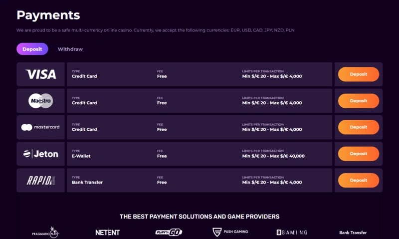 dux payments page