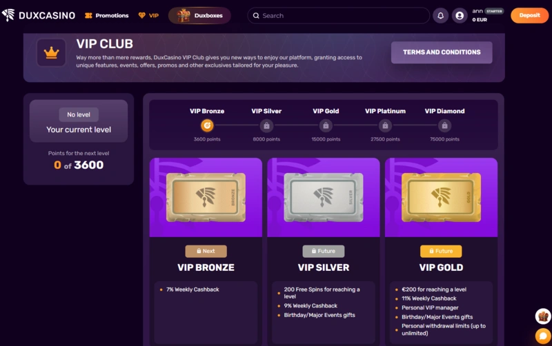 dux vip page